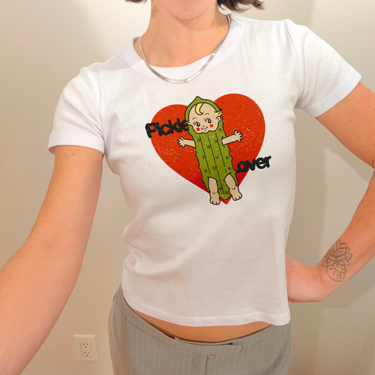 Pickle Lover Baby Tee